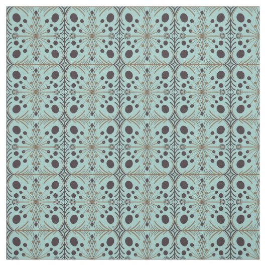 Boho Geometric Arrow Turquoise Pattern Stoff (Muster)