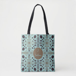 Boho Geometric Arrow Turquoise Personalisiert Tasche