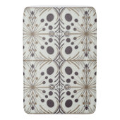 Boho Geometric Arrow White Pattern Badematte (Vorderseite Vertikal)
