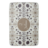 Boho Geometric Arrow White Personalisiert Badematte (Vorderseite Vertikal)