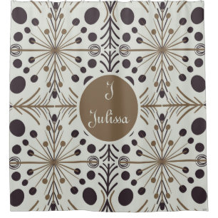 Boho Geometric Arrow White Personalisiert Duschvorhang