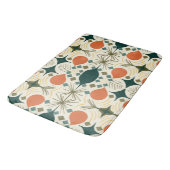 Boho Geometric Colorful Diamond Pattern Badematte (Schrägansicht)