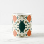 Boho Geometric Colorful Diamond Pattern Kaffeetasse (Mittel)
