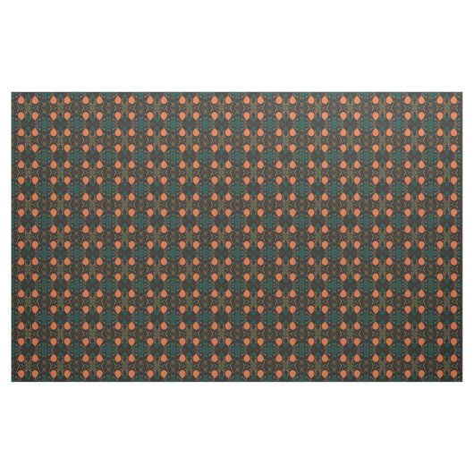 Boho Geometric Diamond Black Pattern Stoff (Fat Quarter (45,7 x 55,9 cm))