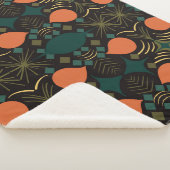 Boho Geometric Diamond Black Sherpadecke (3/4)