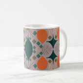 Boho Geometric Diamond Lila Kaffeetasse (VorderseiteRechts)