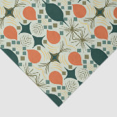 Boho Geometric Diamond Mintmuster Seidenpapier (Ausschnitt)