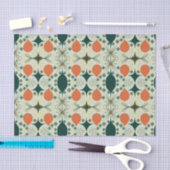 Boho Geometric Diamond Mintmuster Seidenpapier (Handwerk)