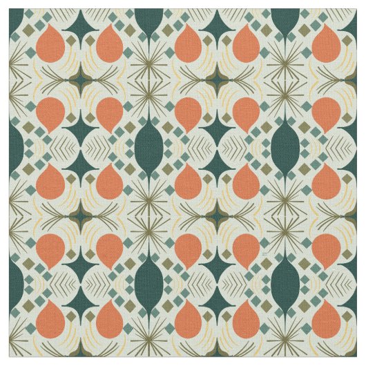 Boho Geometric Diamond Mintmuster Stoff (Nahaufnahme)