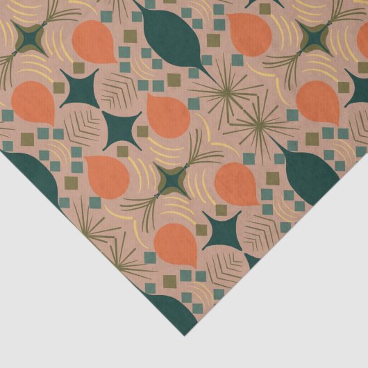 Boho Geometric Diamond Pastel Pattern Seidenpapier (Ausschnitt)