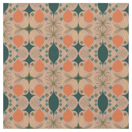 Boho Geometric Diamond Pastel Pattern Stoff (Nahaufnahme)