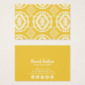 Boho Geometric Earring Necklace Juwelier Display (Vorne & Hinten)