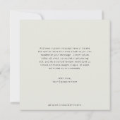 Boho Geometric Gold Greenerity Hochzeitsfeier Ankündigung (Rückseite)