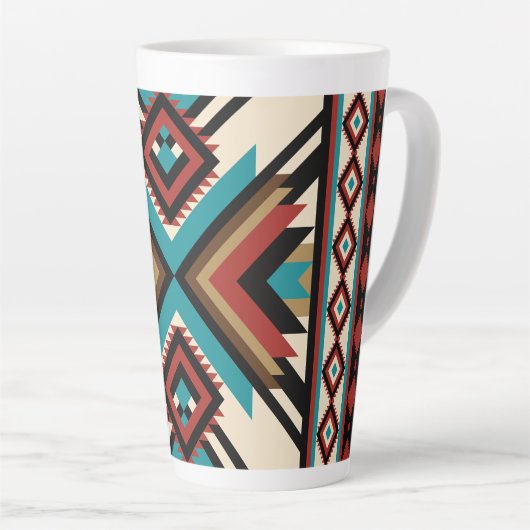 Boho Geometric Milchtasse (Rechte Ecke)