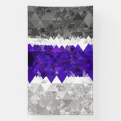 Boho Geometric Mod Retro Greygender Prix Flag Banner (Vertikal)