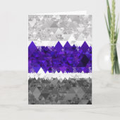 Boho Geometric Mod Retro Greygender Prix Flag Dankeskarte (Vorderseite)