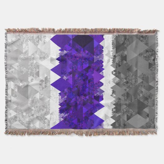 Boho Geometric Mod Retro Greygender Prix Flag Decke (Vorderseite)