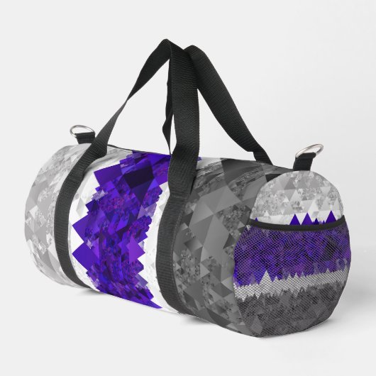 Boho Geometric Mod Retro Greygender Prix Flag Duffle Bag (Rechte Ecke)