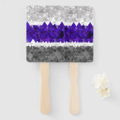 Boho Geometric Mod Retro Greygender Prix Flag Fächer (Vorne und Hinten)