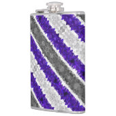 Boho Geometric Mod Retro Greygender Prix Flag Flachmann (Links)