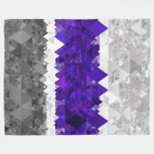 Boho Geometric Mod Retro Greygender Prix Flag Fleecedecke (Vorderseite (Horizontal))