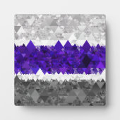 Boho Geometric Mod Retro Greygender Prix Flag Fotoplatte (Vorderseite)