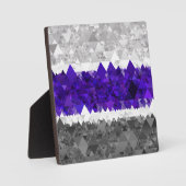 Boho Geometric Mod Retro Greygender Prix Flag Fotoplatte (Vorderseite)