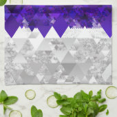 Boho Geometric Mod Retro Greygender Prix Flag Geschirrtuch (Gefaltet)