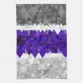 Boho Geometric Mod Retro Greygender Prix Flag Geschirrtuch (Vertikal)
