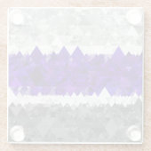 Boho Geometric Mod Retro Greygender Prix Flag Glasuntersetzer (Rückseite)