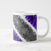 Boho Geometric Mod Retro Greygender Prix Flag Jumbo-Tasse (Rechts)