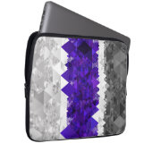 Boho Geometric Mod Retro Greygender Prix Flag Laptopschutzhülle (Vorne Rechts)