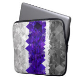 Boho Geometric Mod Retro Greygender Prix Flag Laptopschutzhülle (Vorderseite Links)