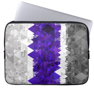 Boho Geometric Mod Retro Greygender Prix Flag Laptopschutzhülle