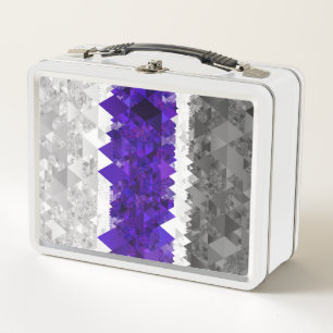 Boho Geometric Mod Retro Greygender Prix Flag Metall Brotdose