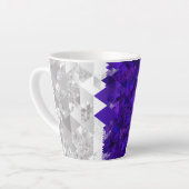 Boho Geometric Mod Retro Greygender Prix Flag Milchtasse (Linke Ecke)