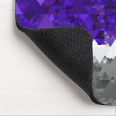 Boho Geometric Mod Retro Greygender Prix Flag Mousepad (Ecke)