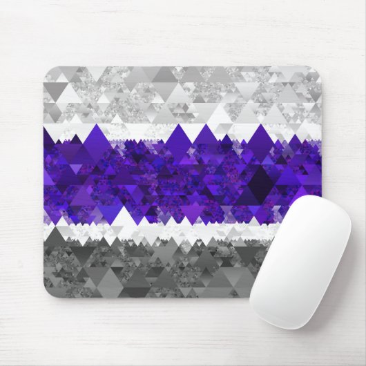 Boho Geometric Mod Retro Greygender Prix Flag Mousepad (Mit Mouse)