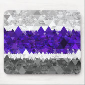 Boho Geometric Mod Retro Greygender Prix Flag Mousepad (Vorne)