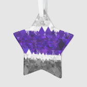 Boho Geometric Mod Retro Greygender Prix Flag Ornament (Vorderseite)
