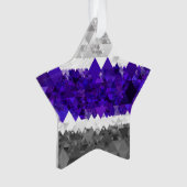 Boho Geometric Mod Retro Greygender Prix Flag Ornament (Vorderseite)
