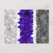 Boho Geometric Mod Retro Greygender Prix Flag Postkarte (Vorderseite)