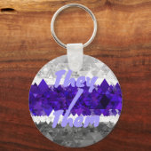 Boho Geometric Mod Retro Greygender Prix Flag Schlüsselanhänger (Rückseite)