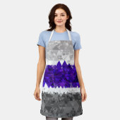 Boho Geometric Mod Retro Greygender Prix Flag Schürze (Getragen)