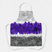 Boho Geometric Mod Retro Greygender Prix Flag Schürze (Vorderseite)