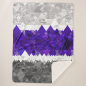 Boho Geometric Mod Retro Greygender Prix Flag Sherpadecke (Vorderseite)