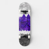 Boho Geometric Mod Retro Greygender Prix Flag Skateboard (Vorderseite)