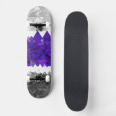 Boho Geometric Mod Retro Greygender Prix Flag Skateboard (Vorderseite)