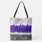 Boho Geometric Mod Retro Greygender Prix Flag Tasche (Rückseite)
