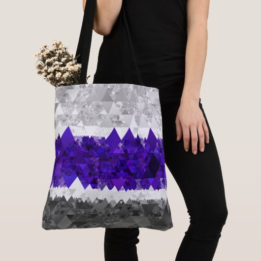 Boho Geometric Mod Retro Greygender Prix Flag Tasche (Von Nahem)
